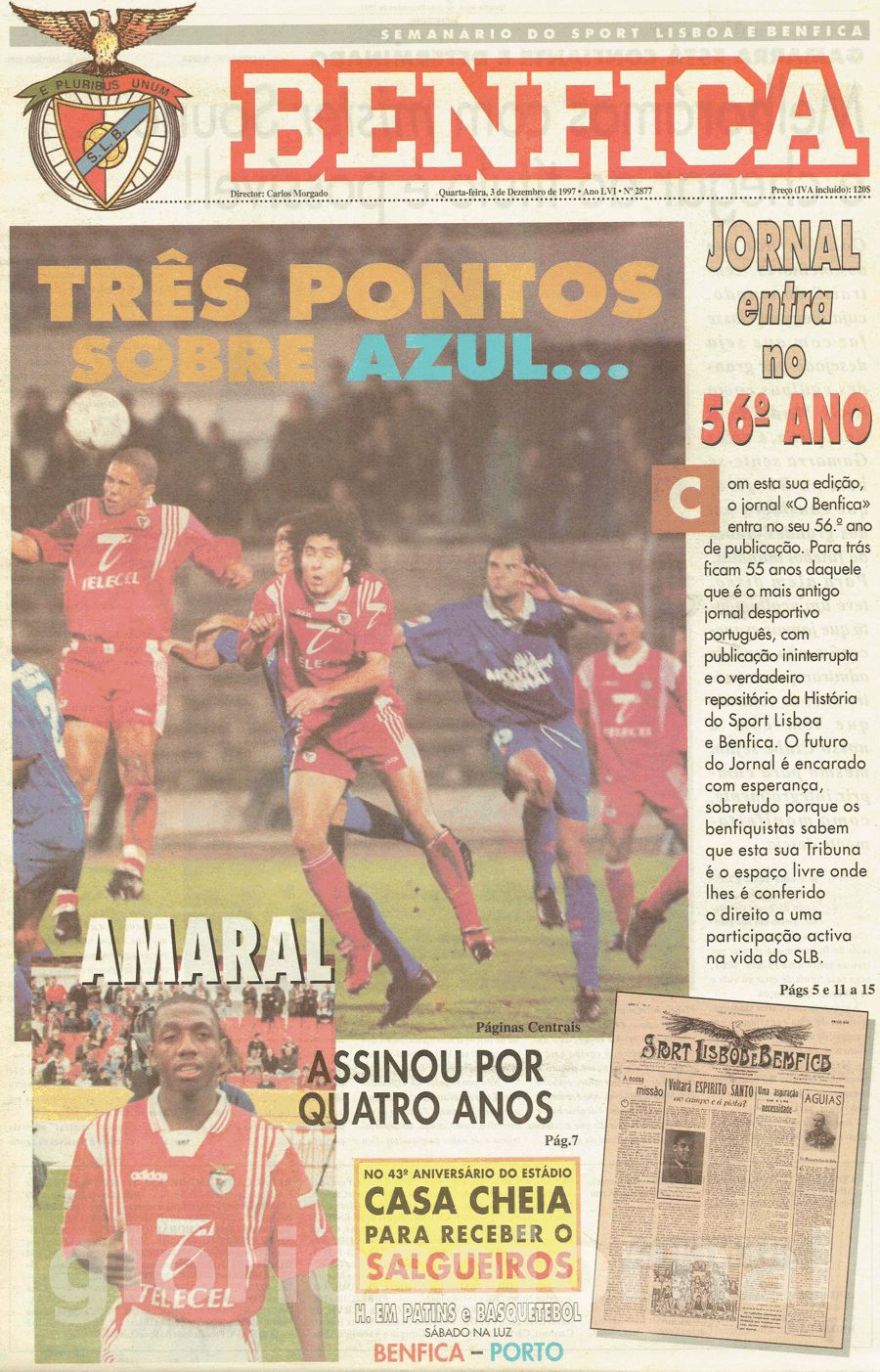 jornal o benfica 2877 1997-12-03